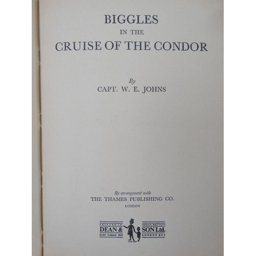 371 - Books: A collection of 4 ''Biggles'' books by Capt W.E Jones, to include ''Biggles of 266'' , '' Big... 