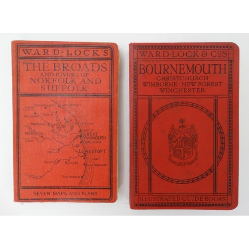 372 - Books: Two Ward Lock & Co's Illustrated Guide Books for '' Bournemouth, Christchurch, Wimborned, New... 