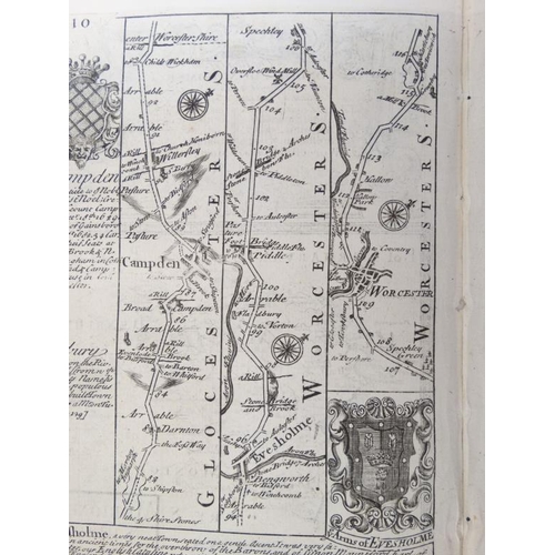 375 - Maps: A set of three strip maps taken from Owen's Britannia Depkta (1764), showing the Road from Lon... 