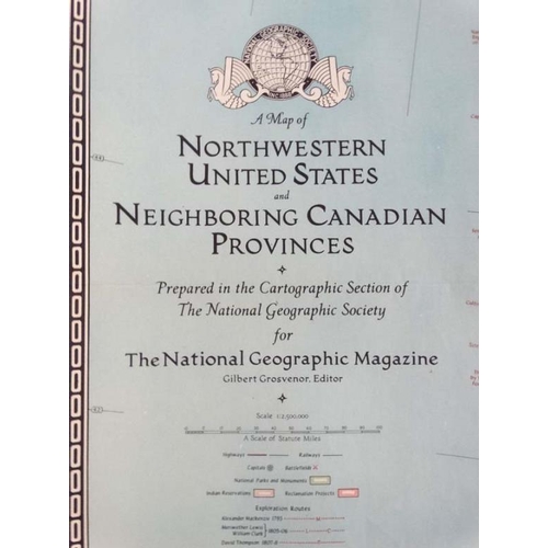 380 - Maps: A collection of approximately 22 1940s National Geographic Society for the National Geographic... 