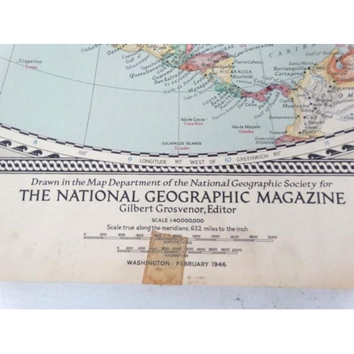 380 - Maps: A collection of approximately 22 1940s National Geographic Society for the National Geographic... 