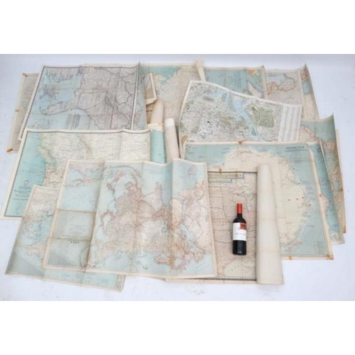 380 - Maps: A collection of approximately 22 1940s National Geographic Society for the National Geographic... 