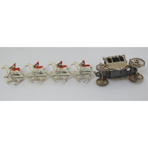 384 - Toys: Two 1952 Lesney Products & Co, London , Coronation Coaches, in original boxes, including one m... 