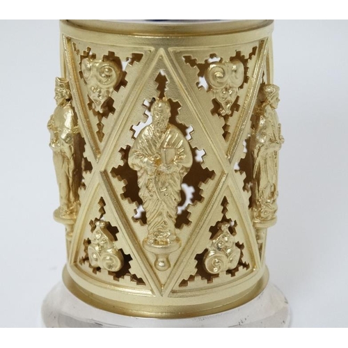 518 - An Elizabeth II hallmarked silver and silver gilt limited edition commemorative goblet made by order... 