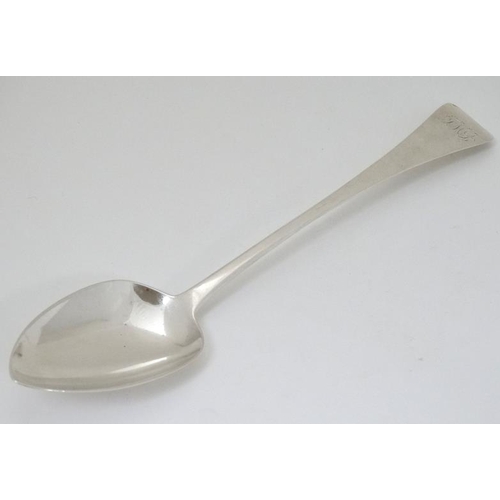 547 - A Geo III silver Old English pattern basting spoon hallmarked London 1815 maker  John Lambe 11 1/2''... 