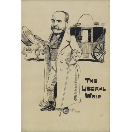 55 - Eadon Willis (1870-1905), Pen ink, 'The Liberal Whip ', Signed and dated '1899' lower right, 12 1/2 ... 