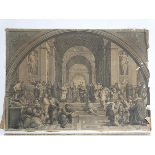 57 - Giovanni Volpato ( 1740-1803)after Bernardino Nocchi after Raphael, Pair of Monochrome prints suppor... 