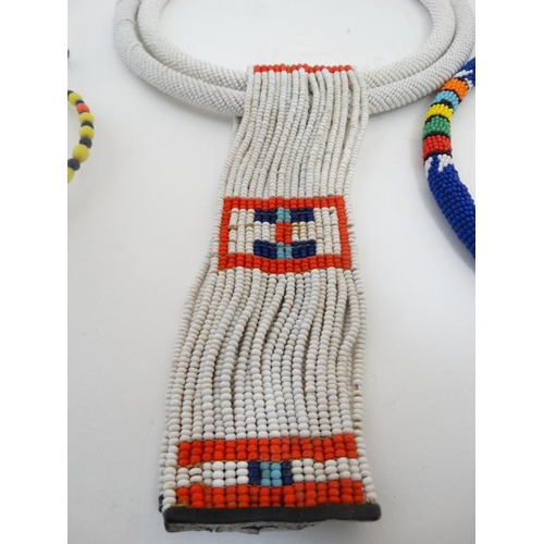 739 - Ethnographic Native Tribal :  a quantity of African bead necklaces of various types (4).