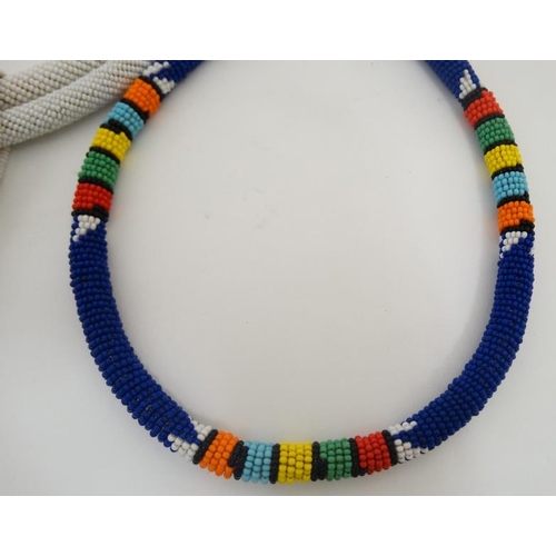 739 - Ethnographic Native Tribal :  a quantity of African bead necklaces of various types (4).