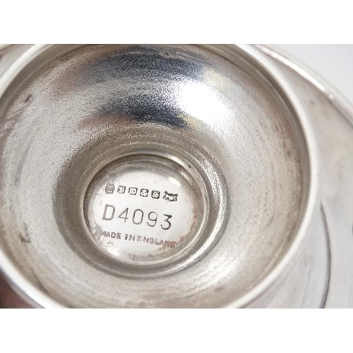 755 - Arts and Crafts : A James Dixon small silver plated tazza, marked under D4093 . 4 5/8'' diameter x 2... 