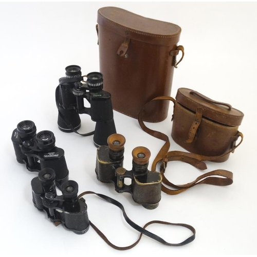 885 - Binoculars : A collection of six pairs of Field Glasses by Prinzlux , Presenta , Robert Geller KG , ... 