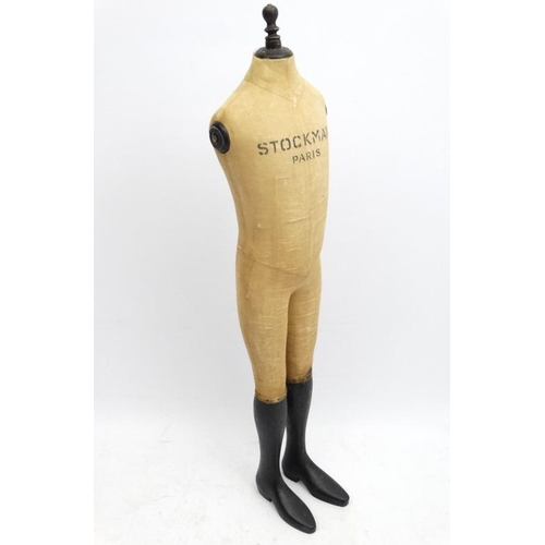 931 - A 'Stockman , Paris '  shop advertising mannequin. 51'' high