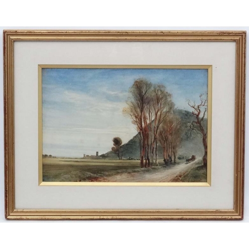 112 - Bernand Walter Evans (1848-1922) French School Watercolour  ' ..nr Cannes ' south of France  Signed ... 