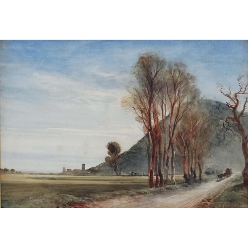 112 - Bernand Walter Evans (1848-1922) French School Watercolour  ' ..nr Cannes ' south of France  Signed ... 