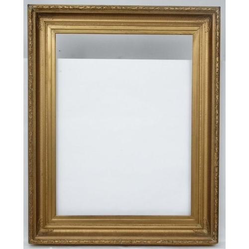 226 - Gilt picture frame :, A laurel and swept frame to fit 31 x 41'' ( internal measurement ) with 6'' sl... 