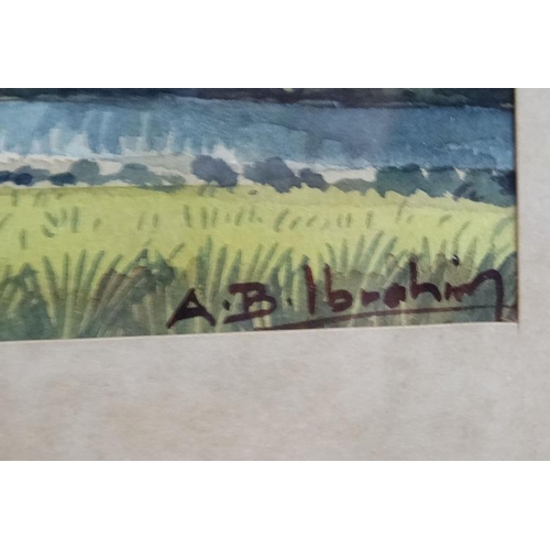 93 - Abu Bakar Ibrahim,  Indonesian /Malaysian (1925 - 19??), Watercolour , x 3, Workers in rice fields ,... 