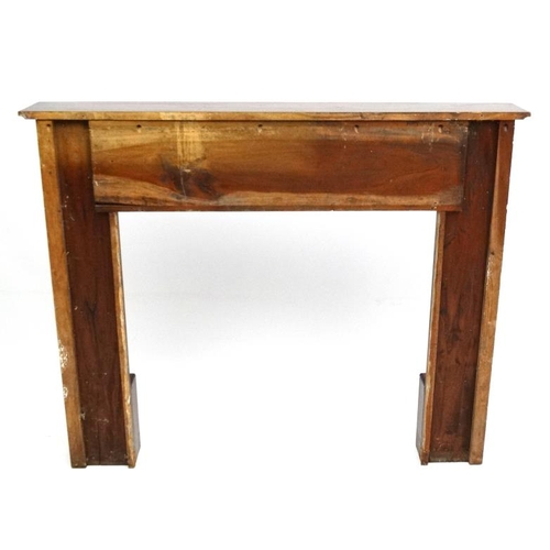 1094 - A stained mahogany fire surround 56'' x 48 1/2'' high x, the top 8 3/4'' deep  Please Note -  we do ... 