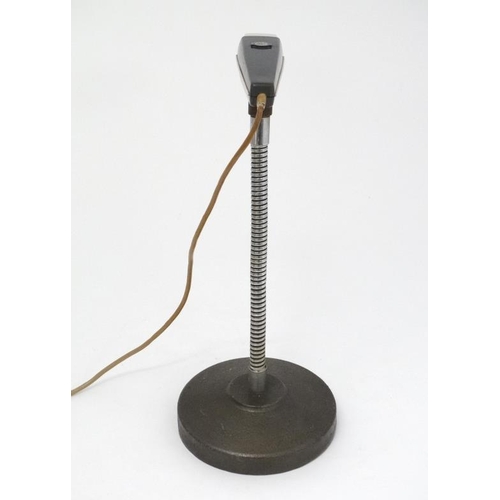 117 - Vintage Retro : a vintage German table microphone  'MB 150 Tr ' and labelled ' MB' with painted cast... 