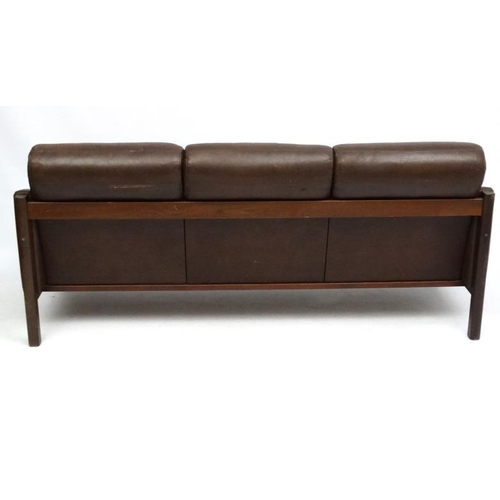 119 - Vintage Retro : a Scandinavian designed  , Borge Mogensen style three seat sofa ,  2 seat sofa and  ... 