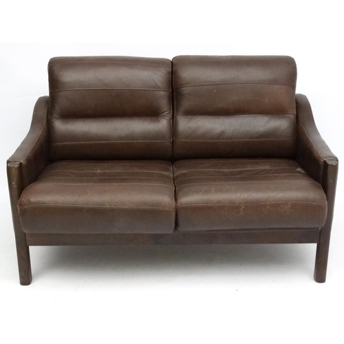 119 - Vintage Retro : a Scandinavian designed  , Borge Mogensen style three seat sofa ,  2 seat sofa and  ... 