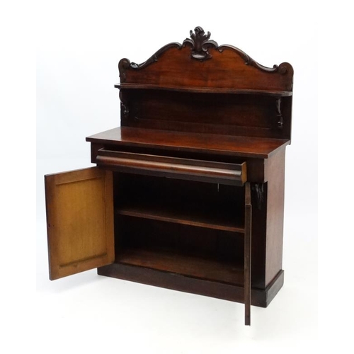 172 - A Victorian mahogany chiffonier 42 1/4''  wide x 56'' high x 15 1/2'' deep  Please Note -  we do not... 