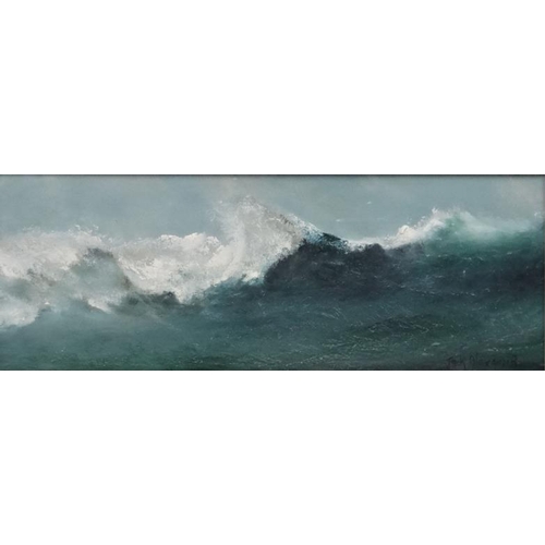 19 - Jack Alexander XX, Oil on board, Crashing Waves, Signed lower right. 9 1/2 x 25 1/4'' Please Note - ... 