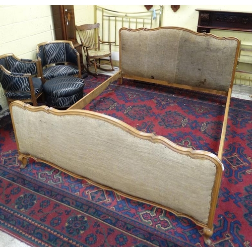 228 - A French Louis XV style large bed 69'' wide x 40 1/2'' high  Please Note -  we do not make reference... 