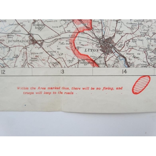 346 - Militaria : An Ordnance Survey / Crown Copyright ' Army Exercise Map , 1913 , Northern Sheet ' , cov... 