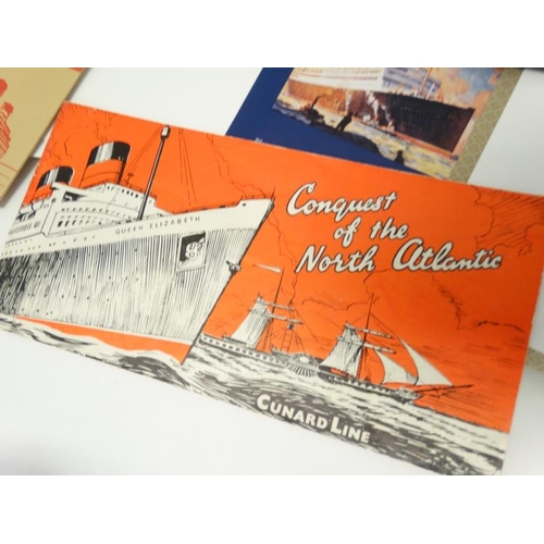 379 - Cruise Liner memorabilia / Maritime  : A quantity of memorabilia and items related to the Cunard Whi... 