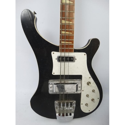 395 - Musical Instruments : A mid-20thC Rickenbacker type Electric Bass Guitar , together with a Watkins W... 