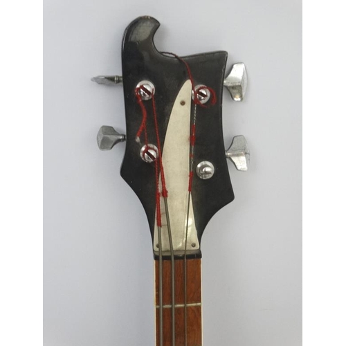 395 - Musical Instruments : A mid-20thC Rickenbacker type Electric Bass Guitar , together with a Watkins W... 