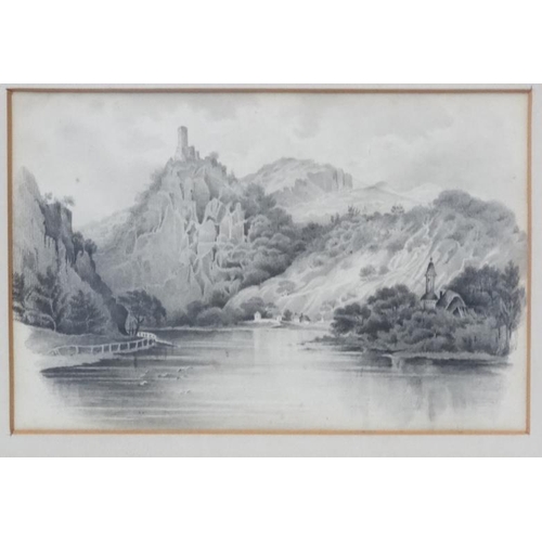 46 - Early XX, Pencil, ' The Drachenfels ' ( North Rhine - Westphalia , Germany  ), Bears G Biddle & Sons... 