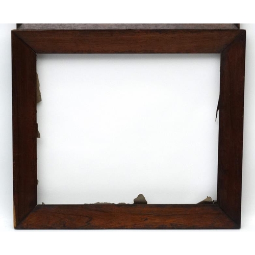 71 - Frames : A rosewood veneered frame with internal measurements: 13 1/4 x 19 1/2'', Together with anot... 