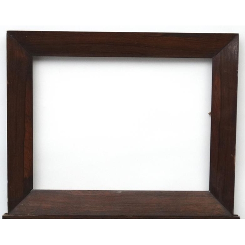 71 - Frames : A rosewood veneered frame with internal measurements: 13 1/4 x 19 1/2'', Together with anot... 