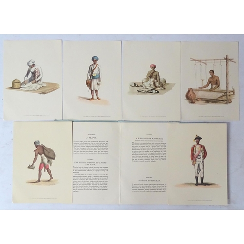 206 - After Francois Balthazar Soloyns (1760-1824), A series of 6 coloured engravings from originals ( 'bo... 