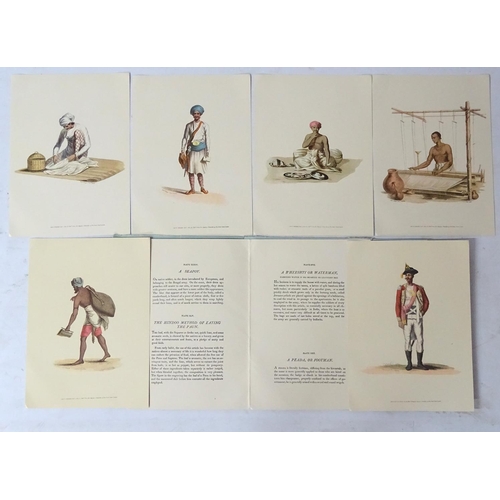 206 - After Francois Balthazar Soloyns (1760-1824), A series of 6 coloured engravings from originals ( 'bo... 