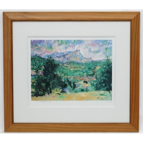 207 - After Rolf Harris (1930), Signed Limited Edition print 664 /695, ' Monte Saint Victoire ', Signed an... 