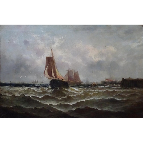 67 - Cyril Tempest XIX-XX Marine School, Oil on canvas, 'Fishing vessels of a Port', Signed lower left. 2... 