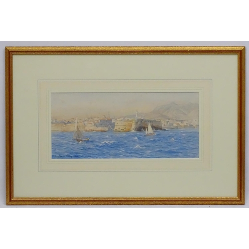 85 - Tristan James Ellis (1844-1922), Watercolour, View of '' Kandia '' Ciraklion (Crete, Greece), Signed... 