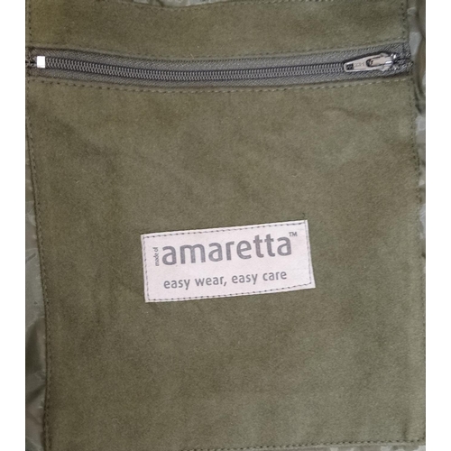 104 - A Laksen Amaretta moleskin olive gilet / vest, size 46, with tags