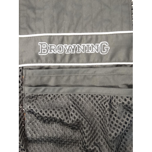 108 - A Browning Delux Claymaster Ambi Black mesh shooting vest, size XXL, with tags