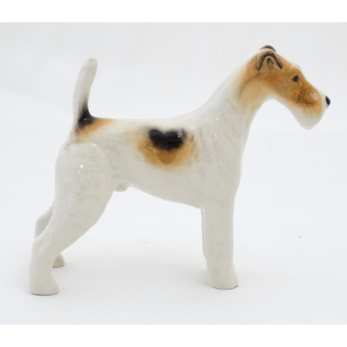 169 - A Beswick model of a wire haired fox terrier dog  , Champion '' Ch. Talavera Romulus '', number 963,... 