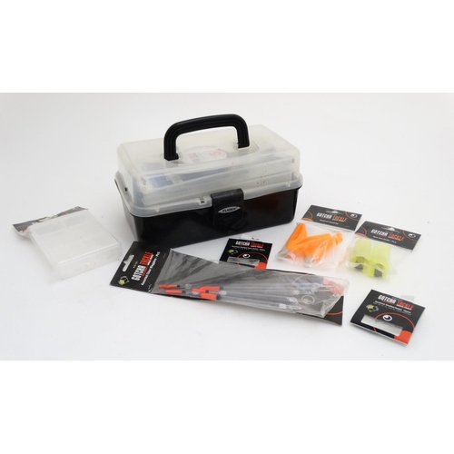 220 - Fishing :  A quantity of new course fishing / carp  fishing items to include Matchtackle box and , c... 