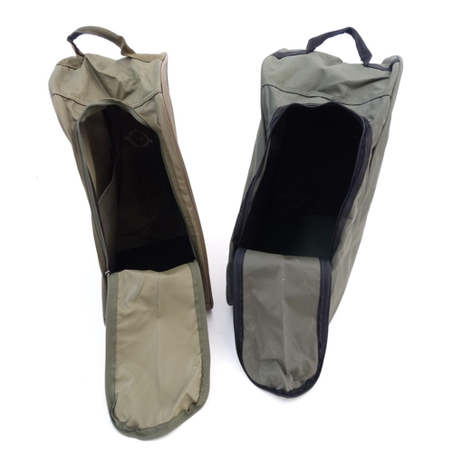 234 - Country Sports: 'Two Welly Bags' for the transport and storage of Wellington Boots, both with zips, ... 