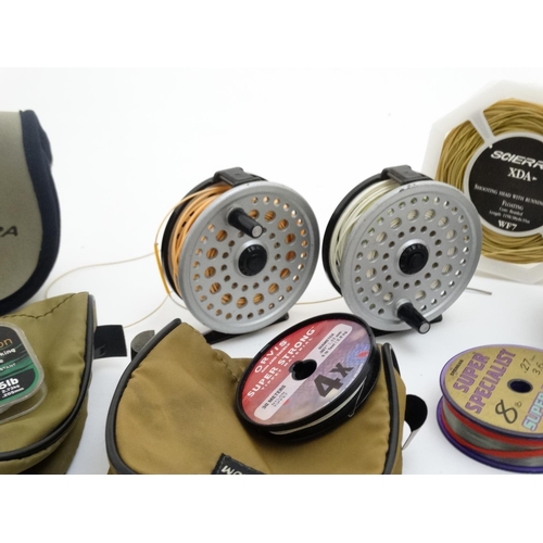 237 - Fishing : Tippet leader lines : Maxima 8lb & 6 lb , Ultima Premium 3.0lb sinking, Drennan Super Spec... 