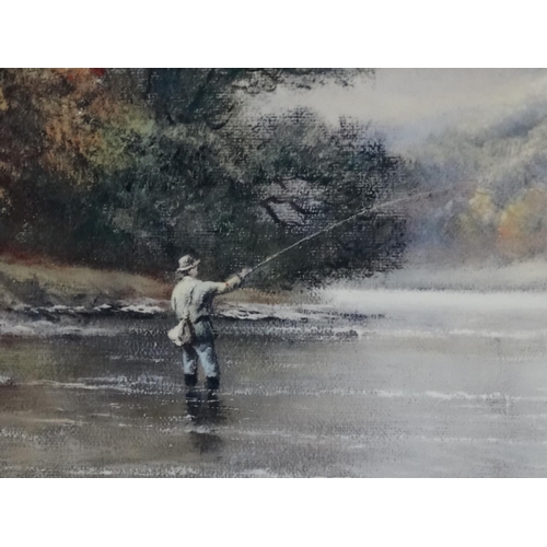 240 - Fly-Fishing: Wendy  Reeves (1945), Signed limited edition print 417/850, 'My Favourite Pool' - a sal... 