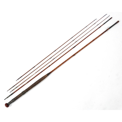 252 - Fishing : A traditional hexagonal Split Cane ( probably Westley Richards)  10' 5'' ( or 9'9'' depend... 