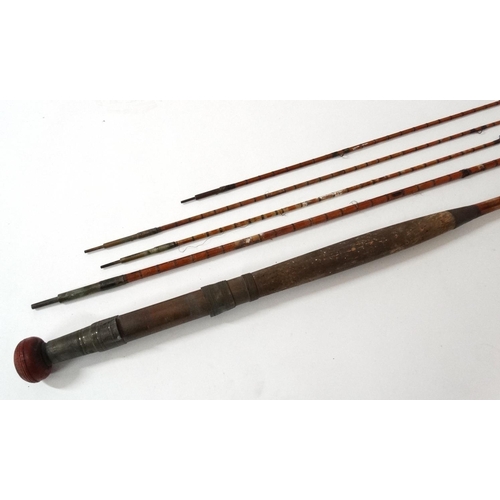 252 - Fishing : A traditional hexagonal Split Cane ( probably Westley Richards)  10' 5'' ( or 9'9'' depend... 