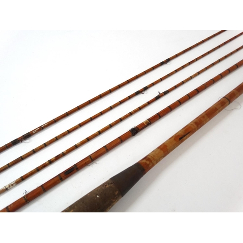 252 - Fishing : A traditional hexagonal Split Cane ( probably Westley Richards)  10' 5'' ( or 9'9'' depend... 