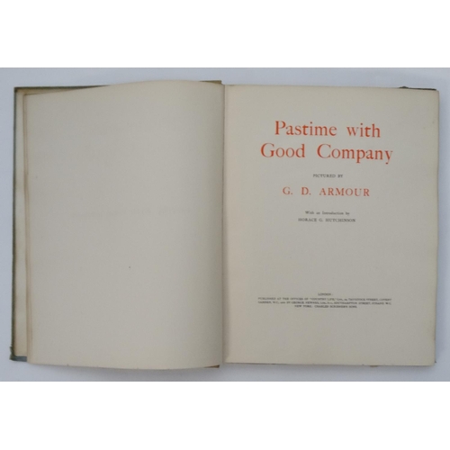 26 - Book: a hardcover book on 'Pastime with Good Company' pictured by G. D. Armour, with an Introduction... 